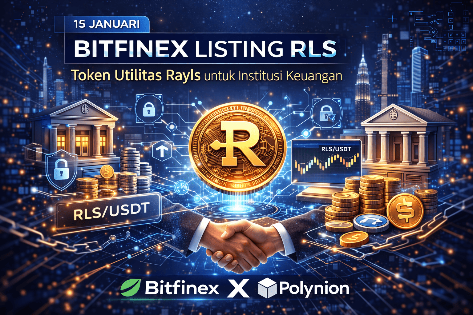 Bitfinex Listing RLS 15 Januari untuk Rayls